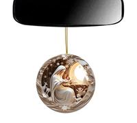 Generico Ornamento del presepe, ornamento di Gesù per auto - per presepe | Segno di preghiera della Natività di Pasqua in acrilico per interni di auto di casa colonica