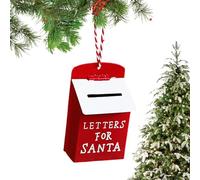 Generico Ornamento per Cassetta Postale, Ornamento Natalizio per Cassetta Postale in Ferro,Lettere a Babbo Natale Cassetta da Appendere - Decorazioni per L'Albero di Natale della Piccola della