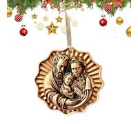 Generico Ornamento Presepe | Pendente Religioso Cristiano in Resina da Appendere,Ornamenti Presepe per L'Albero di Natale - per Albero di Natale Casa Interno Vacanza Mensola Stanza Festa