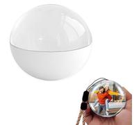 Generico Ornamento Video di Memoria, Palla di Natale Video,Lampada a Sfera con Memoria, Sfera di Cristallo da 2,7 Pollici, Personalizzate Regali di Natale,Compleanno,Anniversario,Bianca,Basic