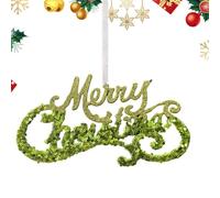 Generico Ornement Flocon de Neige - Pendentif Festif Sécurisé avec Paillettes Vertes, Décoration Ornementale Élégante | Décoration Arbre Noël, Fenêtre Table Salon Maison Vacances Fête