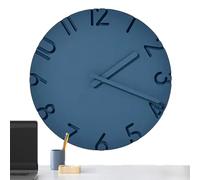 Generico Orologi Da Parete Per La Camera Da - Orologio Da 30 Cm Con Texture In Cemento E Numeri 3D - Decorazione Da Parete Decorativa - Per Soggiorno Cucina Fattoria Ufficio Camera Da E Aula