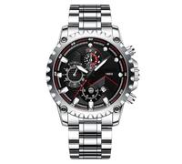 Generico Orologi eleganti per uomini - Orologio analogico con un grande quadrante in acciaio inossidabile | Strumento di misurazione del splendente, orologio impermeabile per il libero nella vita a