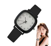 Generico Orologi per donne, orologio da donna - Orologi da polso femminile - da polso da polso a scaglie di silicone quadrata con per gioielli facili da leggere per la scuola e gli esami