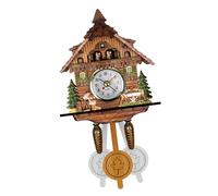 Generico Orologio A Cucù Con Design Classico Di Legno - Orologio Da Parete Artigianale Con Meccanismo A Carica E Suono Caratteristico, Per Arredamento Casa E Ambienti Con Stile Retrò