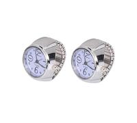 Generico Orologio ad Anello Mini in Metallo 2 Pezzi per Uomo Donna