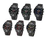 Generico Orologio ANALOGICO da Polso Uomo GT al Quarzo in Acciaio Sportivo Casual