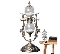 Generico Orologio con sabbia retrò: apparecchio per il cronometraggio preciso del quarto d'ora, decorazione classica da tavolo in, scultura artistica con display per il conto alla rovescia, elegante