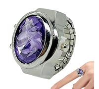 Generico Orologio da - Orologio ad Anello | Movimento del puntatore di precisione, Cassa in Lega Regolabile, Accessorio Creativo per Il cronometraggio dei Gioielli, Ornamento Unico alla per l'indice