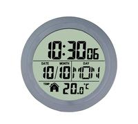 Generico Orologio da parete per il bagno: impermeabile, data digitale della temperatura, timer a batteria | doccia per cucina, piscina termale, dormitorio per ufficio, specchio cosmetico per