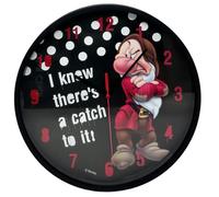 Generico Orologio da Parete Sette Nani - Brontolo, Diametro 24 cm | Idea Regalo per Cameretta Bambino