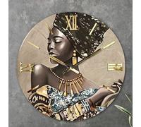 Generico Orologio da Parete, Soggiorno, Cucina, Moderno,Effetto marmo, Base legno, Lavorazione a resina, Numeri a rilievo, Diametro disponibile 40/60/80/100 cm, Made in Italy (40cm, Kenia)