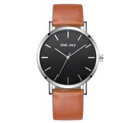 Generico Orologio da uomo classico minimalista unisex al quarzo simulato comodo orologio sportivo da polso in pelle