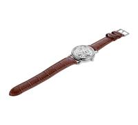 Generico Orologio da Uomo Meccanico Manuale Winner 036 con Quadrante Rotondo Traforato, Cinturino in Pu Resistente, Design Elegante per Uso Quotidiano