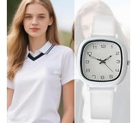 Generico Orologio infermiere, orologio da polso - Orologi da polso per donne,Numero quadrato Lady Silicone Band di gioielli Leggi facilmente per adolescenti e studenti