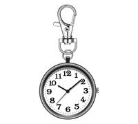 Genérico Orologio - Pocket Watch Round Clip sulla Fibbia della - Orologio, Squisito Clip Borse Orologi per Vacanze, Famiglie, Amanti, nero, Consulte la descripción, Vedere la