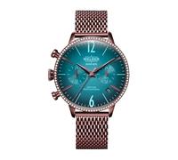 Generico Orologio Welder da Donna con Cassa in Acciaio Inossidabile Placcata Oro Rosa, Quadrante Verde Acqua, Movimento al Quarzo, 50M Resistente all'Acqua