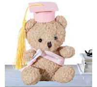 Generico Orsacchiotto Di Laurea - Peluche Di Laurea Da 13 Cm Con Certificato E Cappello | Regalo Per L'orso Per La Scuola Materna, La Scuola Materna, La Scūola Superiore, L'università E I Nuovi Inizi