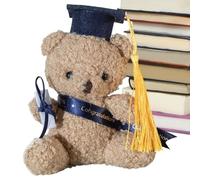 Generico Orsacchiotto Di Laurea - Peluche Di Laurea Da 13 Cm Con Certificato E Cappello | Regalo Per L'orso Per La Scuola Materna, La Scuola Materna, La Scūola Superiore, L'università E I Nuovi Inizi