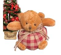 Generico Orsacchiotto Di Peluche - Orso Festivo Da 10 Cm,Peluche Morbido E Per Natale | Per Riunioni Attività Decorazione Casa Vacanza Festa Ragazze Ragazzi Appassionati Amico Bambini