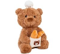 Genérico Orso Di : Giocattolo Flessibile, Figura Morbida | Formato Medio con Accessorio Da Panificio, per Decorazione Domestica Piacere Rassicurante Per Ragazze Ragazze Felici