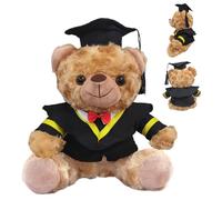 Generico Orso di laurea, peluche di laurea | Animale di peluche di laurea - Simpatico orso di peluche con luce a corda per laureati al liceo, decorazione di laurea