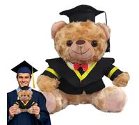 Generico Orso di laurea, peluche di laurea | Animale imbottito coccoloso per laureati - Simpatico orso di peluche con luce a corda per laureati al liceo, decorazione di laurea