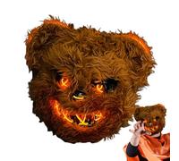 Generico Orso Horror - Copertura Per Il Viso Animale Illuminata A LED, Copertura Del Viso Utente Horror Regolabile | Halloween Per Costume Da Trave, Maschera A LED Luminosa Per Feste Di Halloween