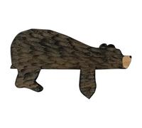 Genérico orso in legno da parete - accessorio decorativo per porta, design artigianale | Simpatico orso da parete, porta o mensola, creativi per la casa, soggiorno