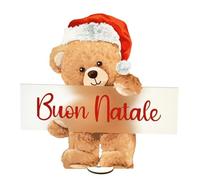 Generico Orso Orsetto Natalizio Buon Natale in MDF 58x56 cm - Fronte Retro