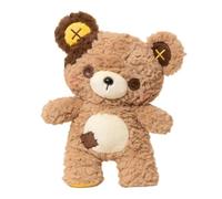 Generico Orso Peluche 35 Cm Giocattolo Animale Con Occhi A Bottone E Toppa