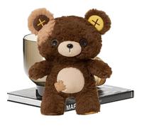 Generico Orso Peluche 35 Cm Giocattolo Animale Con Occhi A Bottone E Toppa | Giocattoli in Peluche per Feste di Compleanno, Casa, Camera da , Scuola 'Infanzia, Asilo , Vacanze