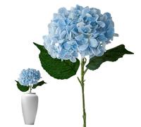 Generico Ortensie artificiali - Ortensia artificiale con capolini centrotavola a stelo - Composizioni di fiori finti lavabili che non sbiadiscono per il matrimonio di fidanzamento di anniversario