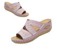 Generico Orthopedic Wedge Sandals for Women 2025 omfortable Open Toe Wedge Beach Sandals Arch Support Wedge Non Slip Flip Flops (1PCS/C,39)
