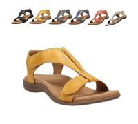 Generico Orthowalkway Womens Sandals, Orthowalkway Shoes, 2025 Women’s Arch Support Sandals, Casual Orthopedic Beach Shoes (Yellow,43)