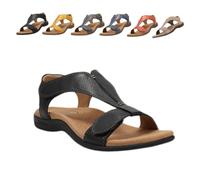Generico Orthowalkway Womens Sandals, Orthowalkway Shoes, 2025 Women’s Arch Support Sandals, Casual Orthopedic Beach Shoes (Black,43)