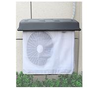Generico Outdoor Air Conditioner Cover for Outside Units, Heat Pump Protection with Net, Waterproof AC Cover for Window & Mini Split Units(Grey,88x38cm/34.6x15.0in)