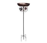 Generico Outdoor Bird Bath with Ground Stake, Weather-Resistant Detachable Basin, Decorative Garden Accent for Lawn Yard Porch Patio Wildlife Attraction And Bird Watching 79x25.4x25.4cm