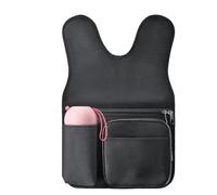 Generico Outdoor Chair Side Pouch - Waterproof Camping Organizer Bag for Fishing, Durable Wear-Resistant Armrest Storage, Black Multi-Pocket Holder, Convenient Outdoor Use, Lightweight, Portable