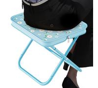 Generico Outdoor Folding Chair, Portable Camping Stool, 11.02x9.45x10.24 Inches Lightweight Compact Chair for Picnic, Porch, Balcony, Backyard, Beach, Poolside, Park, Patio and Mountaineering