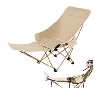 Generico Outdoor Folding Chairs - Folding Camping Chair | Foldable Chairs for Outside | Adjustable Height Ergonomic Lounger Seat for Beach Adults Yard Hiking Poolside Field