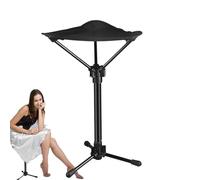 Generico Outdoor Folding Chairs, Train Station Stool, Portable Camping Stool with Adjustable Height, Foldable Strong Load-Bearing Seat for Fishing Park Podium Travel, 16.93x3.54 inches