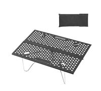 Generico Outdoor Folding table- Anti Slip PortableHollow, Lightweight Camping Table, Travel Picnic Gear, Easy Setup Foldable | Multipurpose tablefor Hiking Fishing Beach Backyard Indoor Outdoor
