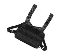 Generico Outdoor Radio Chest, Multifunctional Adjustable Sports Bag, Waterproof Tool Storage, Large Capacity, (Black), Portable Fishing And Outdoor Pursuits, Oxford Cloth