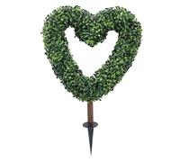 Genérico Outdoor Topiary | 25,5 in San artificiale a forma di cuore | ABS simulato Spring Plant Decor Outdoor Yard Ornament | Planter Pot Courtyard Porch Wedding Farmhouse Backyard