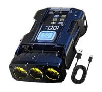 Generico Outdoor Waterproof Lights, Keychain Led Flashlight, 6.7/3.9/1.5 Inches, High Brightness Light, Digital Display Feature for Camping and Hiking Adventures, Black