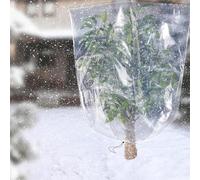 Generico Outdoor Winter Plant Covers, Clear Winter Plant Frost Bags, Waterproof Freeze Plants Film Cover, PE with Drawstring for Shrubs Sapling Bushes