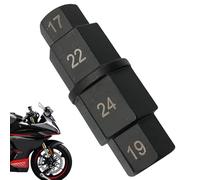 Generico Outil d’Ax e Hexagonal Moto - Manchon de Retrait de Broche de Roue | en Acier pour Axe Hexagonal Arrière - Accessoire de Clé à Pneu, Outil d’Essieu, Manchon de Clé pour Entretien Mot