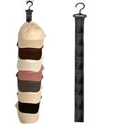 Generico Over Door Hat Organizer - Baseball Hat Hanger For Wall | Adhesive Headgear Display Hooks | Hats Racks Door 8-clips For Living Room Closet Cloakroom Dorm Apartment Women Men Adults Teens