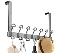 Generico Over The Door Hook Hanger | Convenient To Install Heavy Duty Over Door Hanger Holder,Versatile Bathroom Accessories Space-Saving Versatile Storage Solution Bracket For Living Room, Bathroom